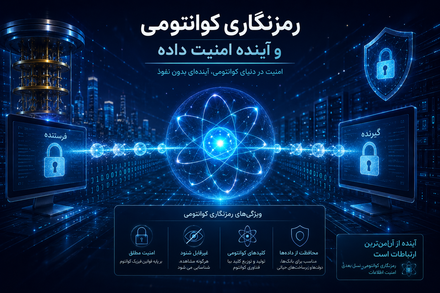 رمزنگاری کوانتومی و آینده امنیت داده: تهدید یا فرصت؟